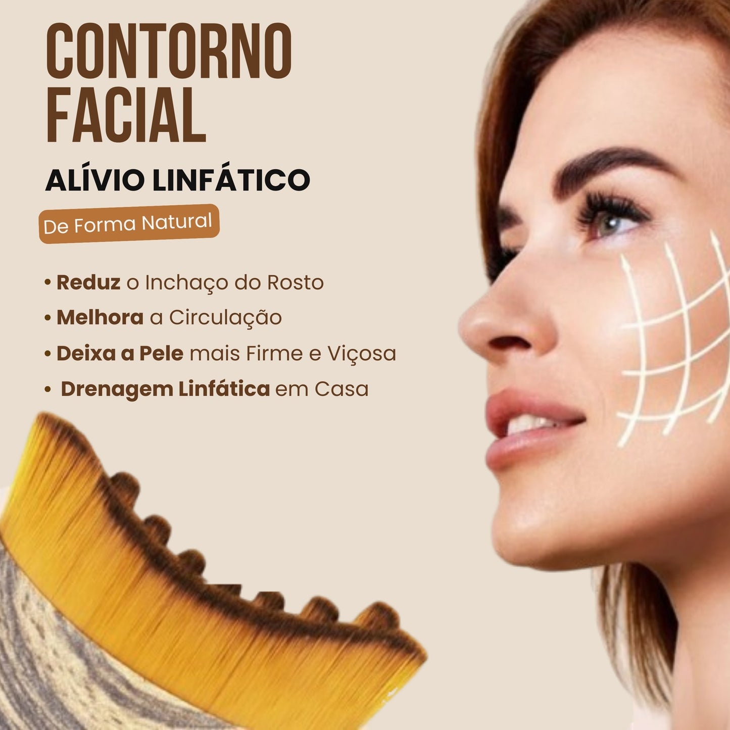 Évora FaceBrush™ - Escova de Drenagem Facial